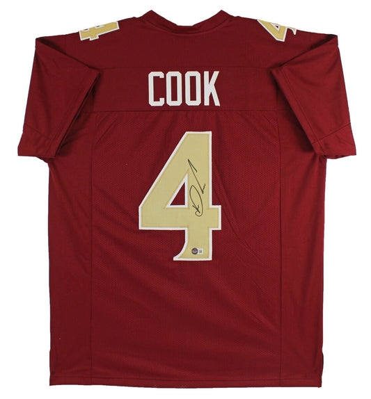 Dalvin Cook Autographed Maroon Custom Jersey