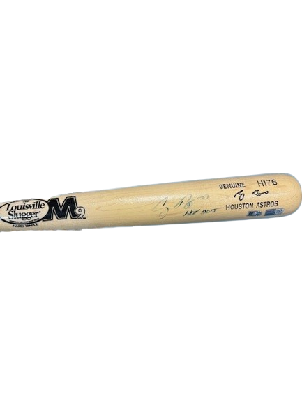 Craig Biggio "HOF 15" Autographed Game Model Louisville Slugger Bat DAMAGED