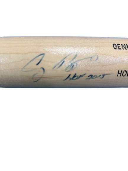 Craig Biggio "HOF 15" Autographed Game Model Louisville Slugger Bat DAMAGED