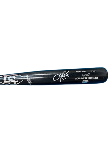 Justin Turner Autographed Black Louisville Slugger Game Model Bat #2