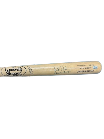 Kirk Gibson Autographed "88 WSC" LS Game Model Bat DAMAGED