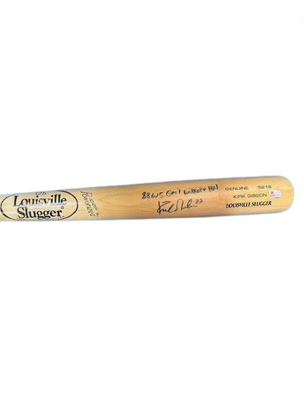 Kirk Gibson Autographed "1988 WS GM 1 Walk-Off HR" LS Game Model Bat DAMAGED