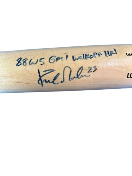 Kirk Gibson Autographed "1988 WS GM 1 Walk-Off HR" LS Game Model Bat DAMAGED
