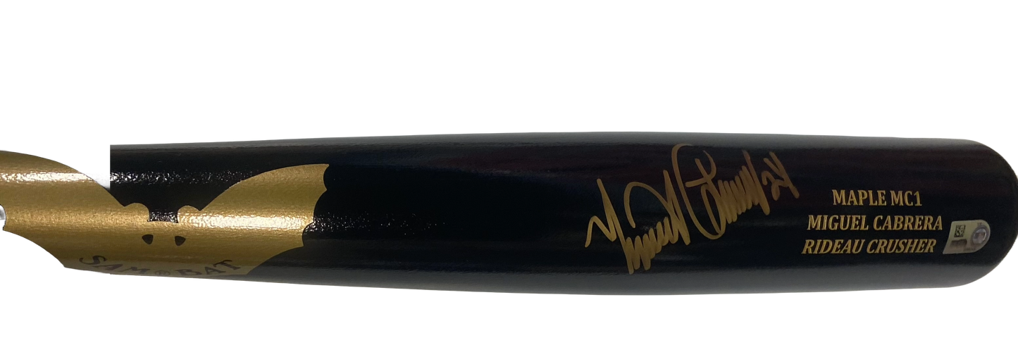 Miguel Cabrera Autographed Game Model Bat