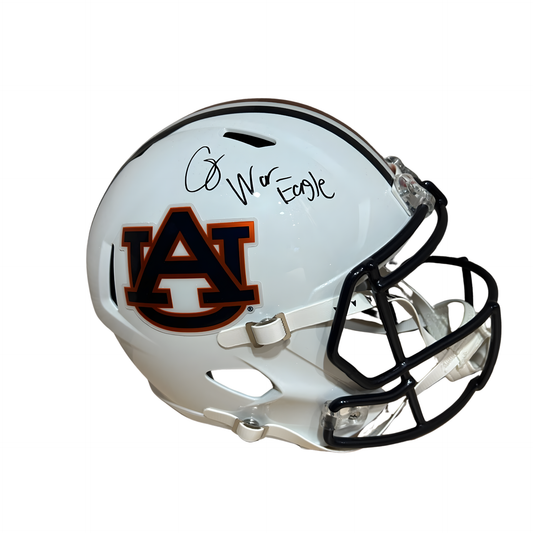 Cam Coleman Autographed "War Eagle!" Auburn Replica Football Helmet