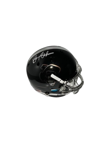 Barry Sanders Autographed Black Icy Pistol Pete Black Full-Size Replica Helmet