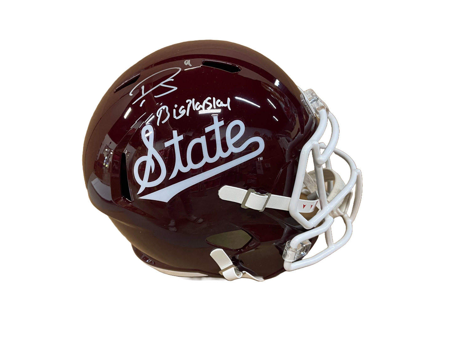 Darius Slay Autographed "Big Play Slay" Mississippi State Script Replica Full Size Helmet