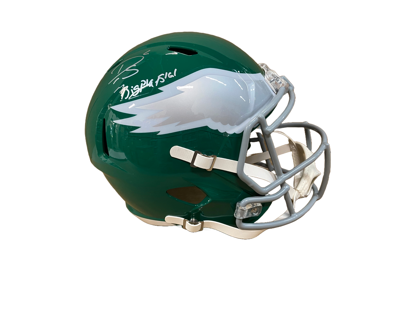 Darius Slay Autographed "Big Play Slay" Eagles Throwback Green Replica Full Size Helmet