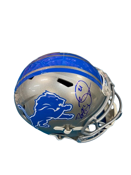 Reggie Bush Autographed Lions Replica Football Helmet