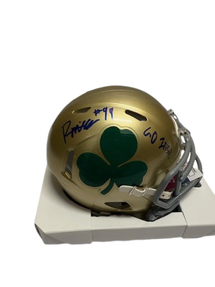 Rylie Mills Autographed Notre Dame Mini Helmet