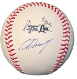 Chase Davis Autographed The Lou Logo Baseball