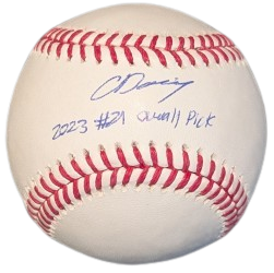 Chase Davis Autographed "2023 #21 Overall Draft Pick" Baseball