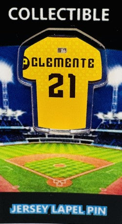 Roberto Clemente jersey lapel pin