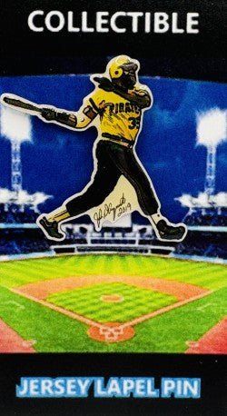 Dave Parker artwork action lapel pin