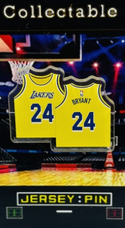 Kobe Bryant Jersey Lapel Pin