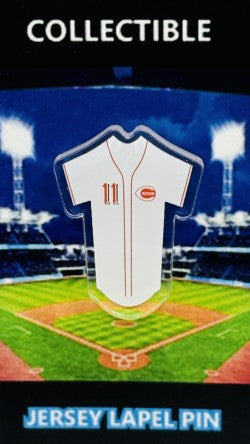 Cincinnati Reds Barry Larkin Jersey Lapel Pin