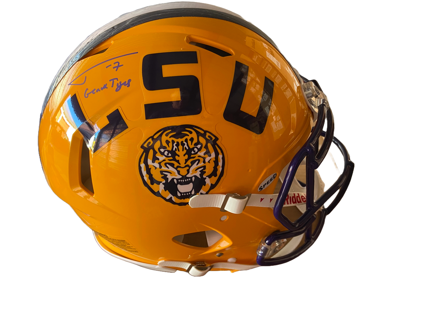 Tyrann Mathieu Autographed "Geaux Tigers" LSU Authentic Full Size Football Helmet