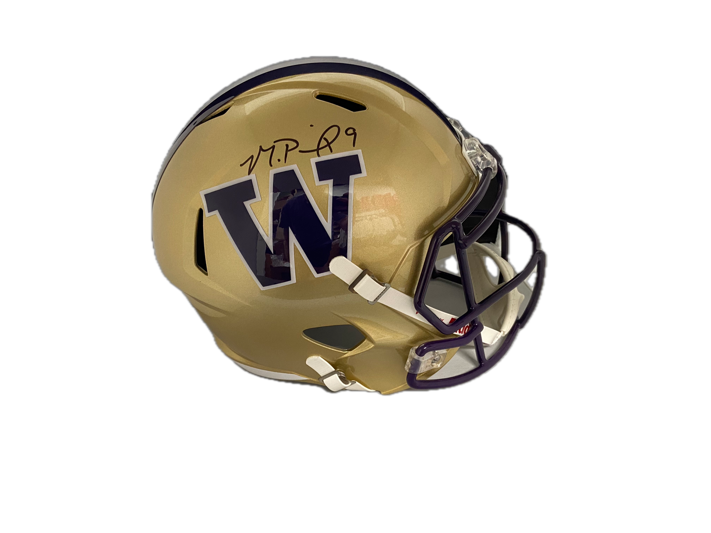 Michael Penix Jr. Autographed Washington Huskies Full-Size Replica Football Helmet