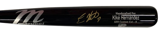 Kiké Hernandez Autographed Black Game Model Bat