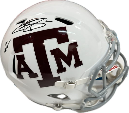 Johnny Manziel Autographed "12 Heisman" Texas A&M White Replica Football Helmet