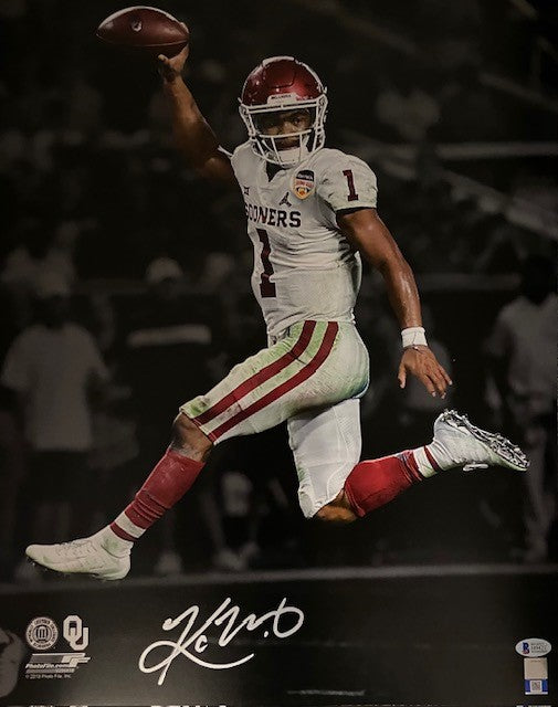 Kyler Murray Autographed Oklahoma Sooners 16x20