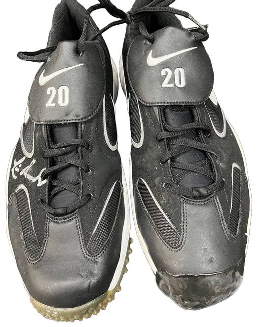 Luis Gonzalez Autographed Arizona Diamondbacks Cleats - Player's Closet Project