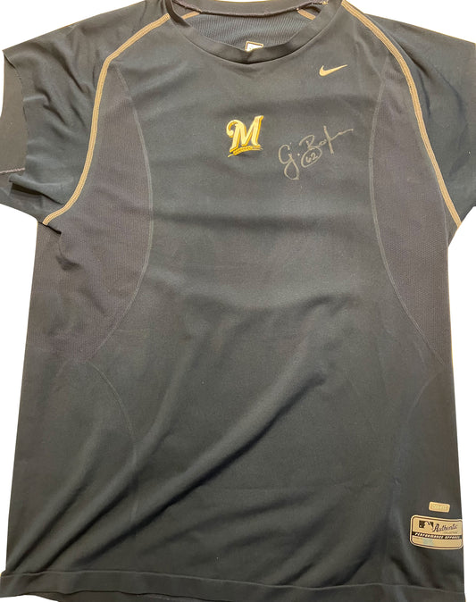 Grant Balfour Autographed Brewers Shirt - Player's Closet Project
