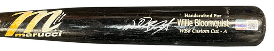 Willie Bloomquist Autographed Bat - Player's Closet Project