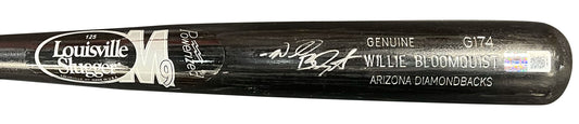Willie Bloomquist Autographed Bat - Player's Closet Project