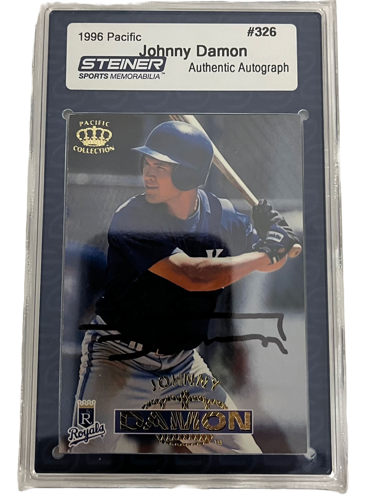 Johnny Damon 1996 Pacific Autographed Baseball Card - Player's Closet Project