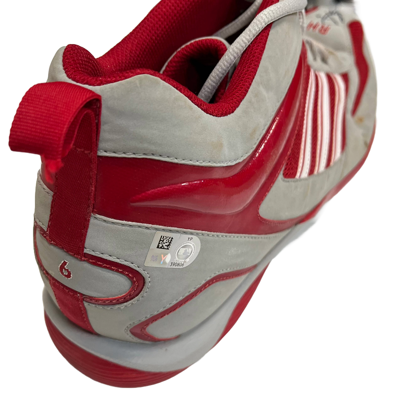 Ryan Howard Autographed Adidas Red/Grey/White Right Cleat - Player's Closet Project