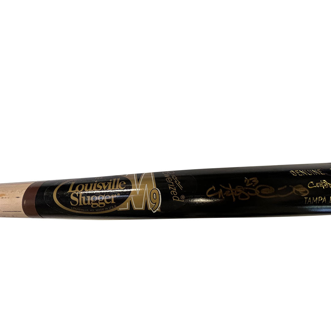 Carlos Pena Autographed Game Used Tampa Bay Rays Bat - Player's Closet Project