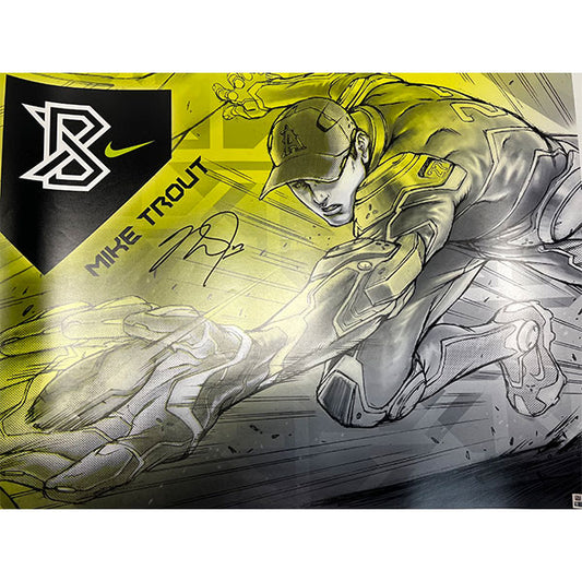 Mike Trout Autographed Large Poster