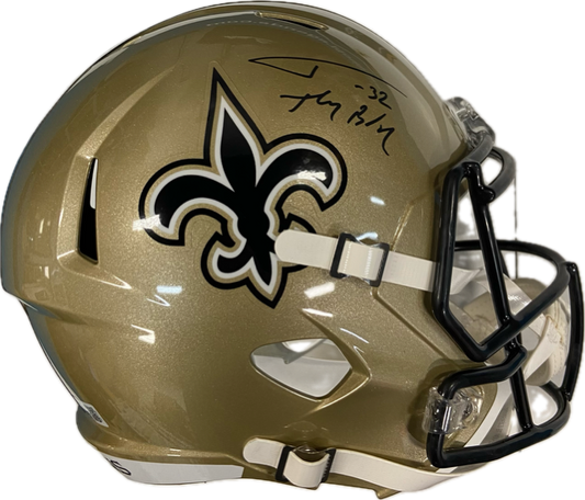 Tyrann Mathieu Autographed "Honey Badger" Saints Replica Full Size Helmet