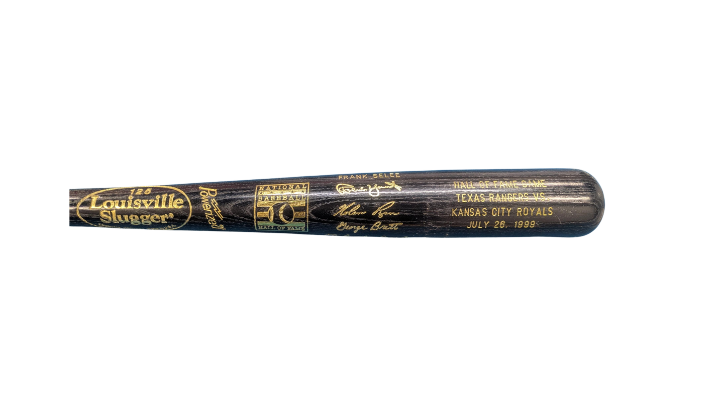 Unsigned Engraved HOF Game July 26, 1999 Louisville Slugger Black Bat (Dick Bosman's Personal Collection)