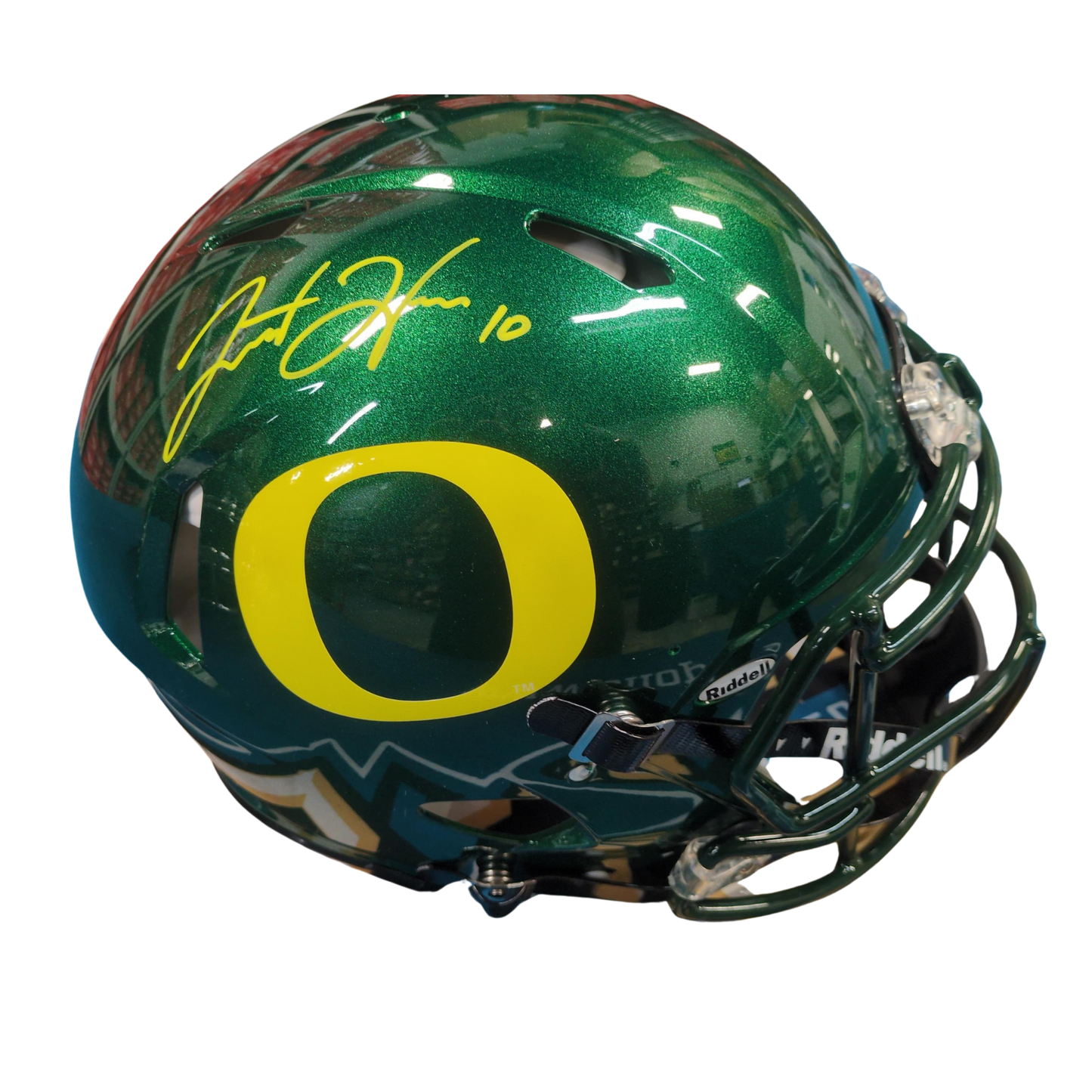 Justin Herbert Autographed Oregon Authentic Football Helmet