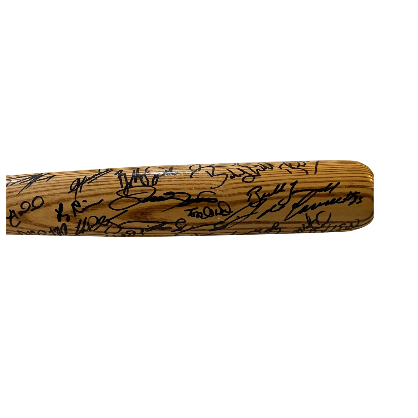 2000 Tampa Bay Devil Rays Team Autographed Bat - Player's Closet Project