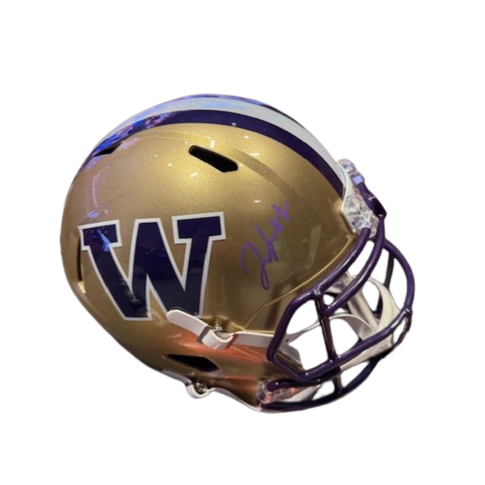 Jonah Coleman Autographed Washington Replica Helmet