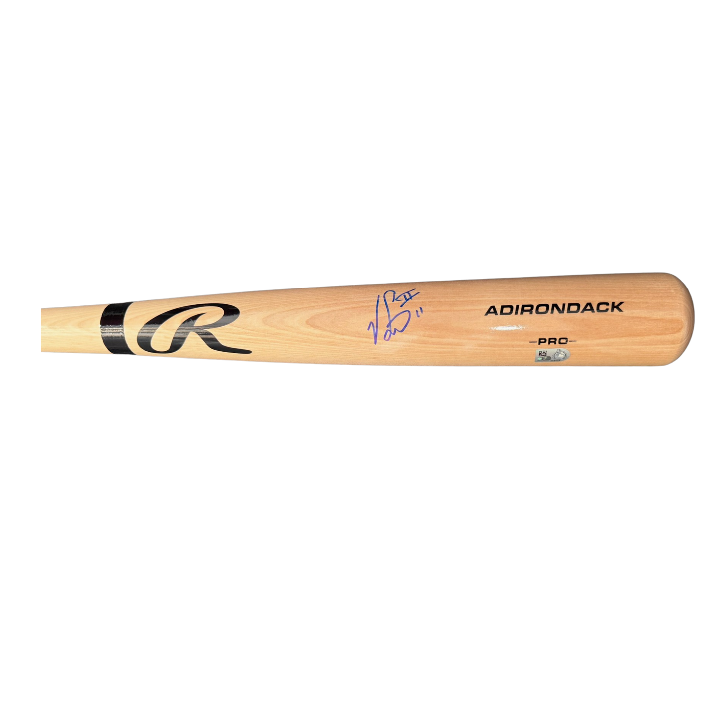 Victor Scott Autographed Blonde Rawlings Bat