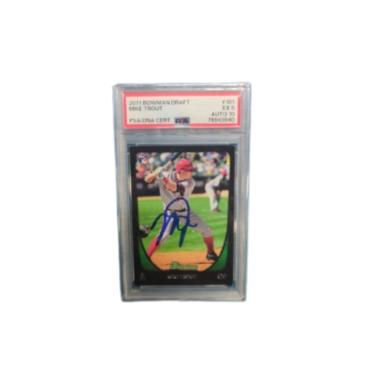 Mike Trout Autographed Topps Update Trading Card