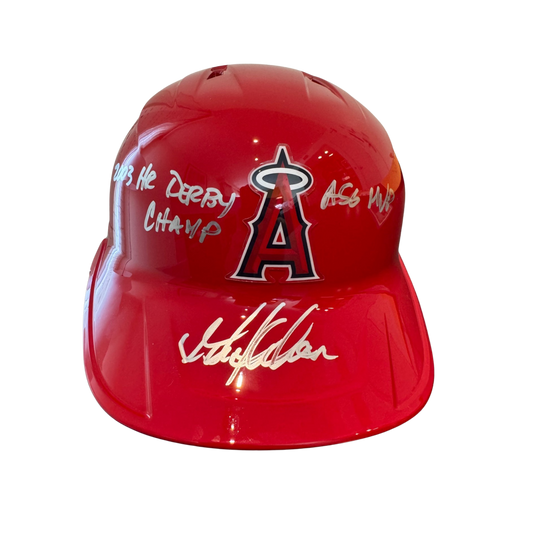Garret Anderson Autographed "2003 HR Derby Champ & ASG MVP" Los Angeles Angels Batting Helmet