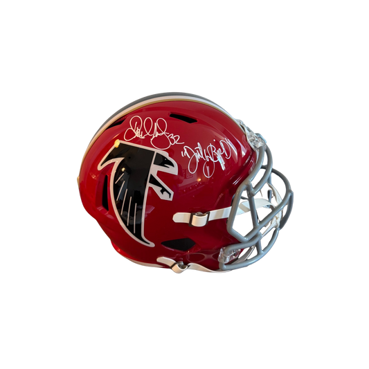 Jamal Anderson Autographed "Dirty Bird" Atlanta Falcons Red Throwback Replica Helmet