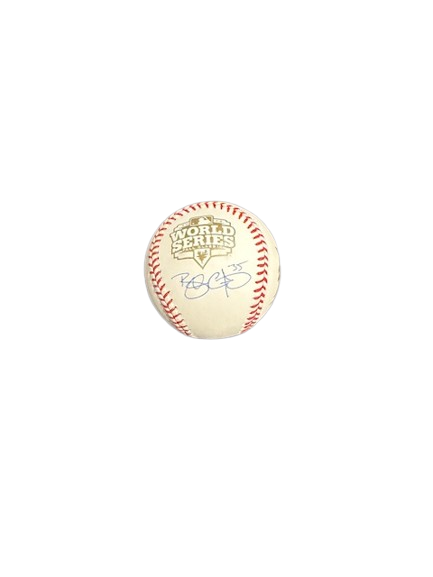 Brandon Crawford Autographed 2012 World Series Logo Baseball