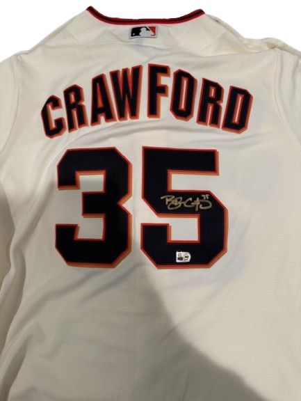 Brandon Crawford Autographed San Francisco Giants Cream Replica Jersey