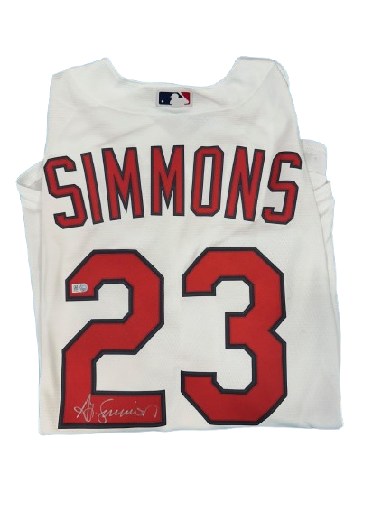 Ted Simmons Autographed Cardinals White Replica Jersey