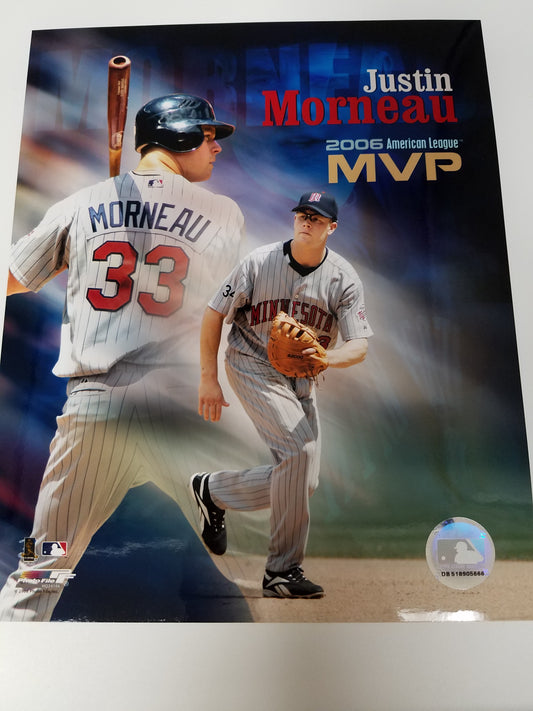 UNSIGNED Justin Morneau 8x10