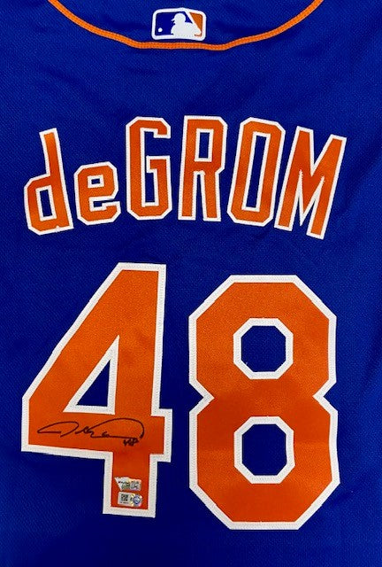 Jacob deGrom Autographed Mets Authentic Blue Jersey
