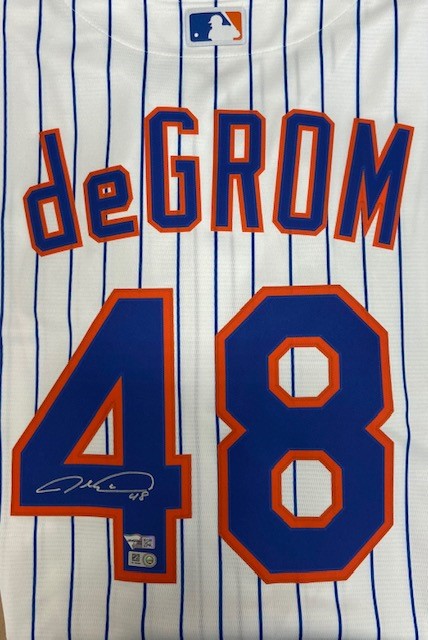Jacob deGrom Autographed Mets Replica Home Jersey