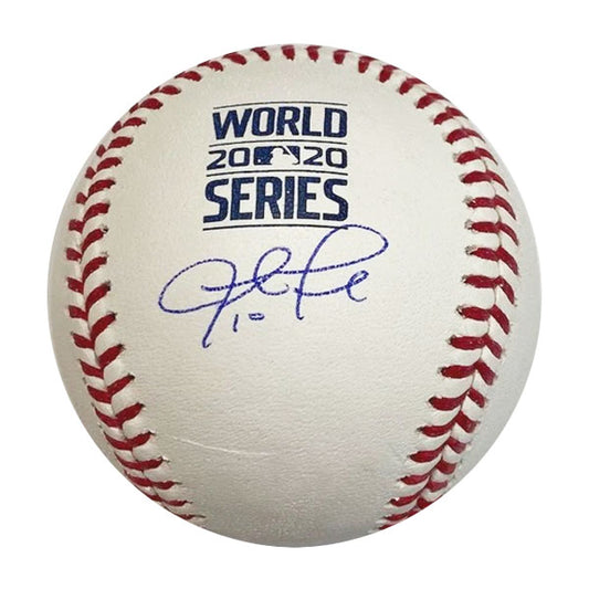 Justin Turner Autographed 2020 WS Logo Baseball