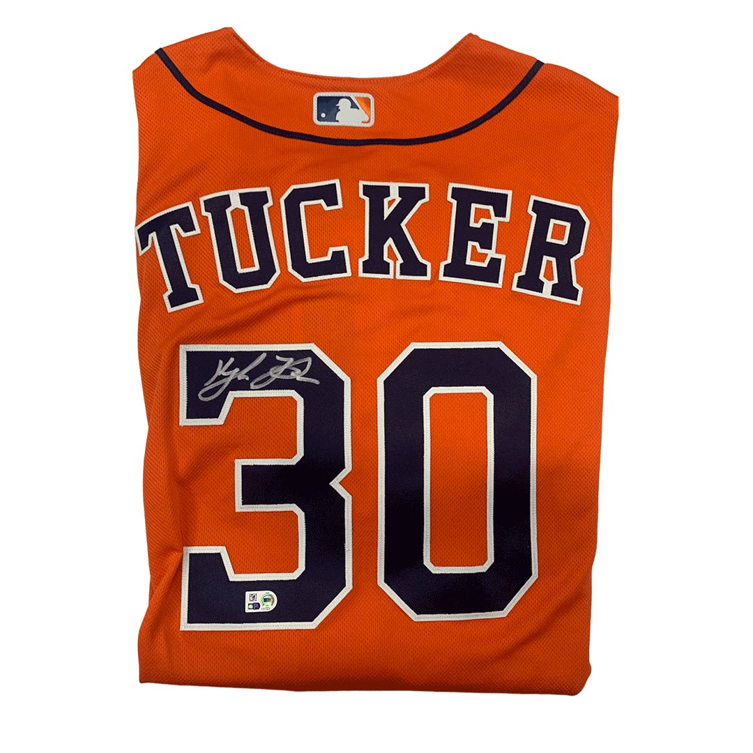 Kyle Tucker Autographed Orange Astros Authentic Jersey